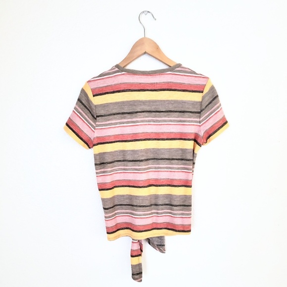 Madewell Texture & Thread Tie Front Top - Picture 6 of 8